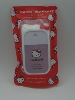 Hello Kitty White & Pink Travel Mist Case with Bow Touchland
